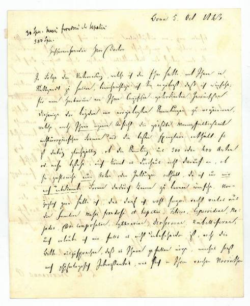 Eigenh. Brief mit U.