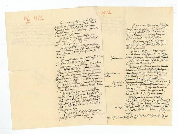2 eigenh. Schriftstücke.