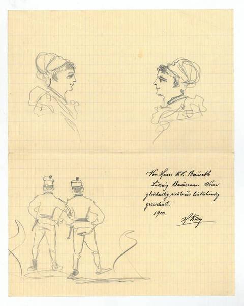 Eigenh. Skizze mit U.