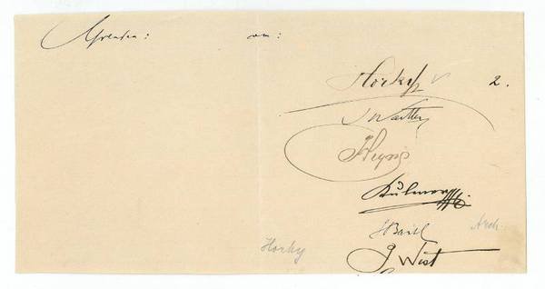 Ausschnitt mit eigenh. U.