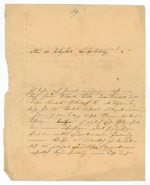 Eigenh. Brief mit U.