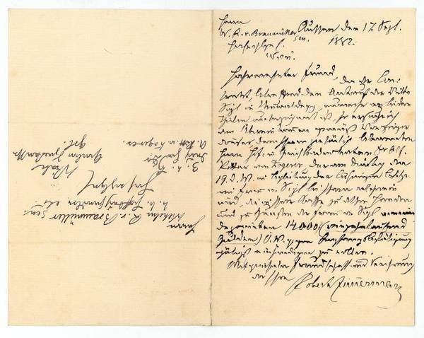 Eigenh. Brief mit U.