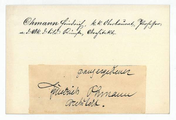 Ausschnitt mit eigenh. U.