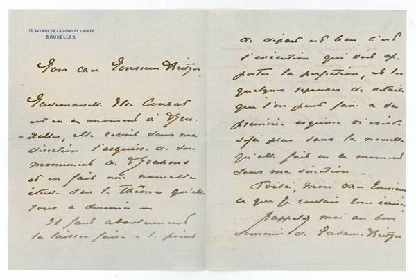 Eigenh. Brief mit U.