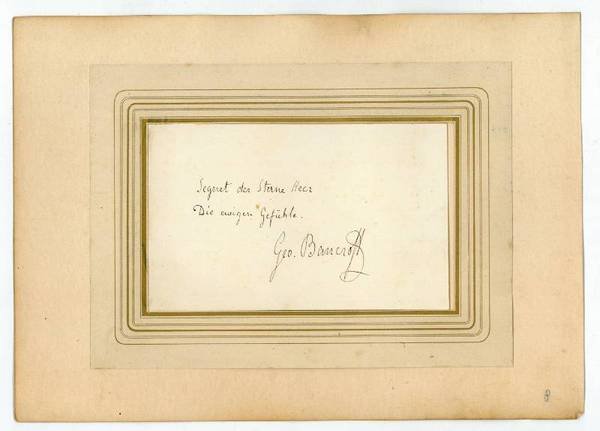 Autograph quotation signed.