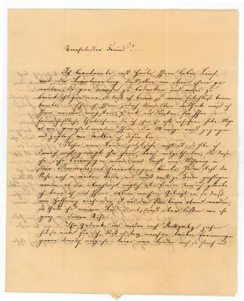 Eigenh. Brief mit U.