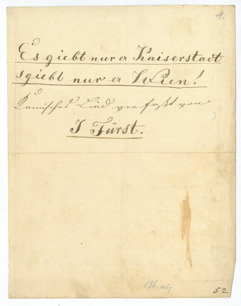 Eigenh. Manuskript mit Namenszug.