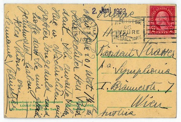 Eigenh. Postkarte mit U.