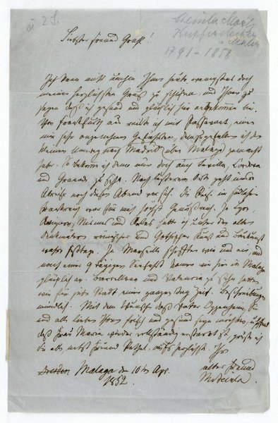 Eigenh. Brief mit U.