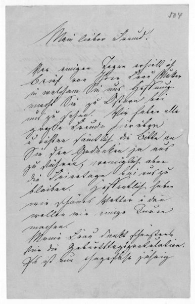 Eigenh. Brief mit U.