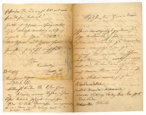 Eigenh. Brief mit U.