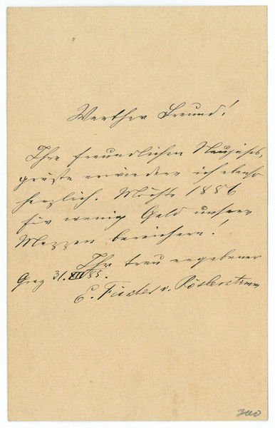 Eigenh. Brief mit U.
