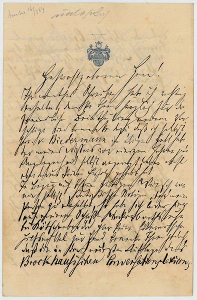 Eigenh. Brief mit U.