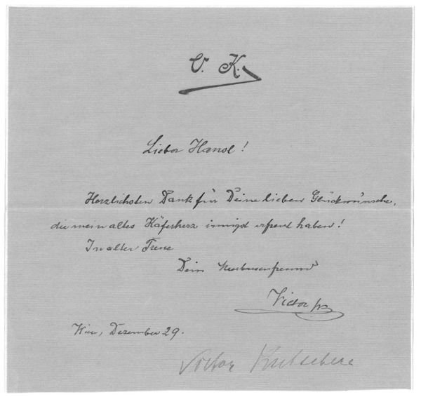 Eigenh. Brief mit U.