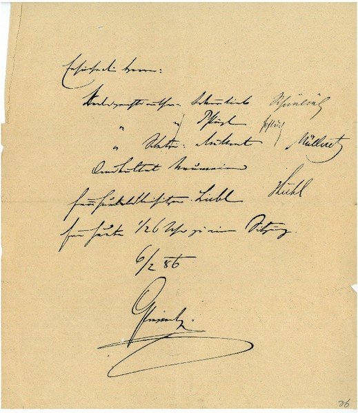 Eigenh. Brief mit U.