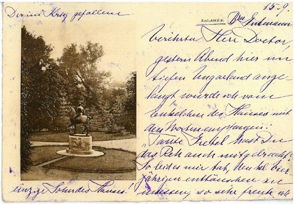 Eigenh. Postkarte mit U.