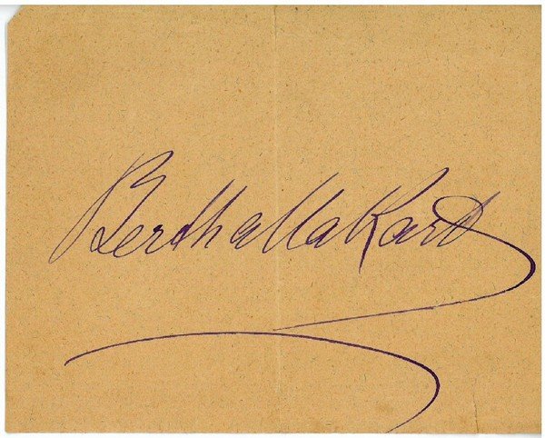 Ausschnitt mit eigenh. U.