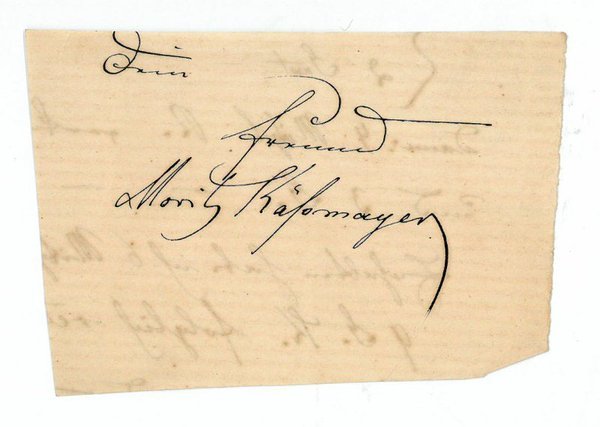 Ausschnitt mit eigenh. U.