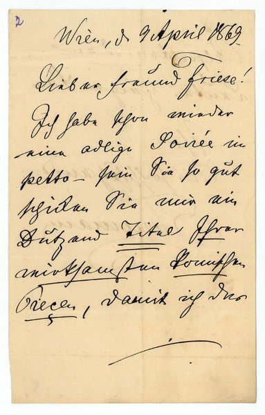 Eigenh. Brief mit U.