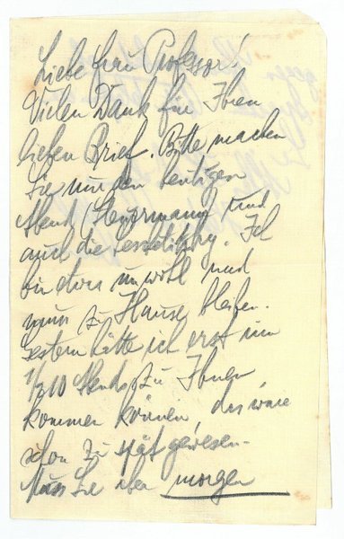 Eigenh. Brief mit U.