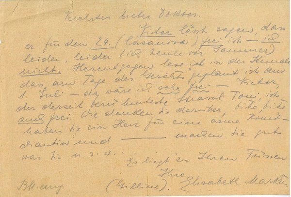 Eigenh. Brief mit U. und Eigenh. Bildpostkarte mit U.