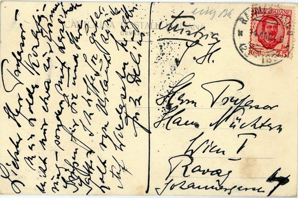 Eigenh. Bildpostkarte mit U.