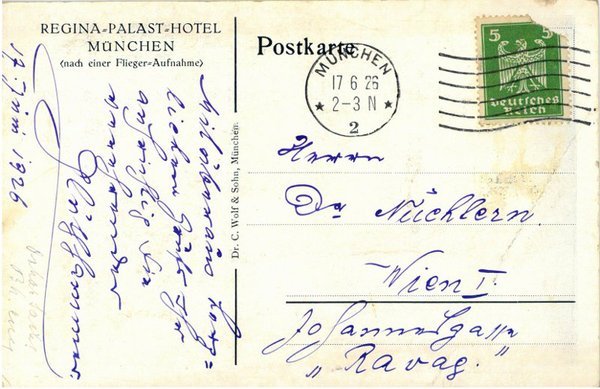 Eigenh. Bildpostkarte mit U.