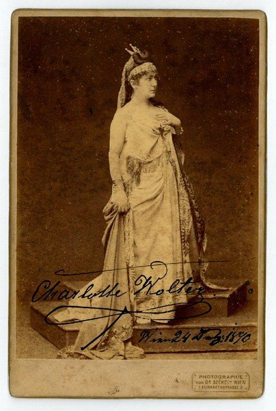 Kabinettphotographie mit eigenh. U.