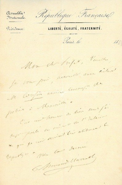 Eigenh. Brief mit U.