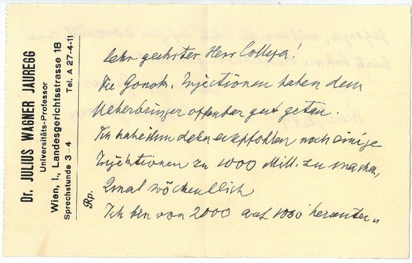 Eigenh. Brief mit U.