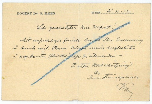 Eigenh. Brief mit U.