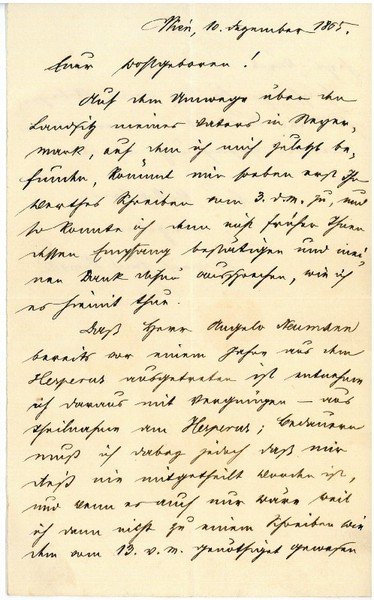 Eigenh. Brief mit U.