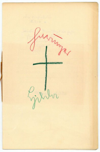 Hilda. Eigenh. Manuskript seiner Zeitschrift "Die Einsiedelei" mit wiederholtem Namenszug …