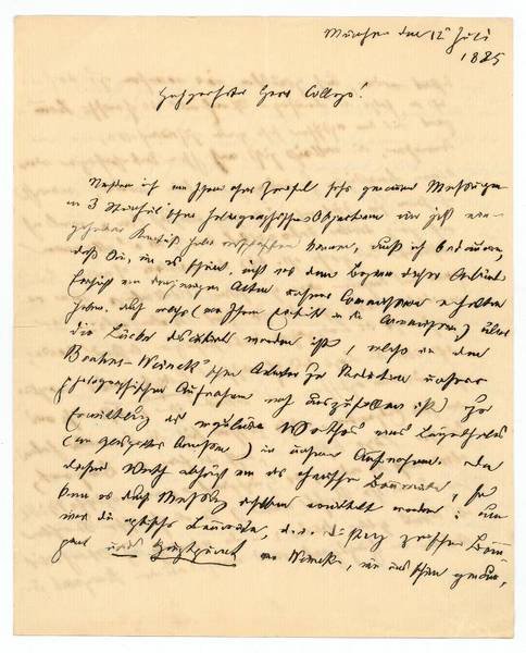 Eigenh. Brief mit U.