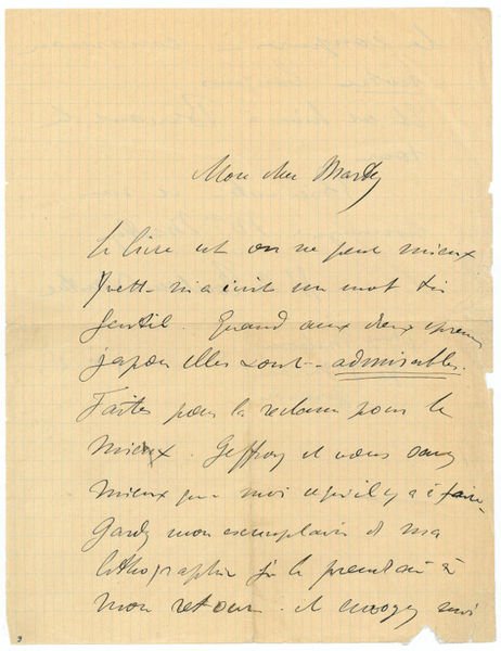 Autograph letter signed.