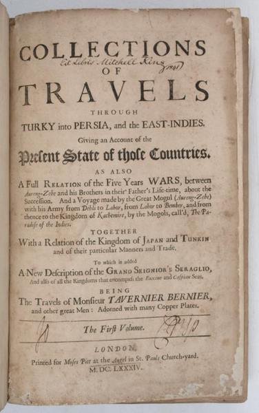 Collections of travels through Turky into Persia, and the East-Indies. … | Immagine principale