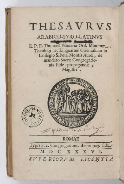 Thesaurus Arabico-Syro-Latinus.