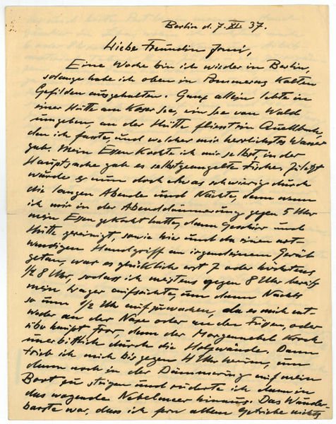 Autograph letter signed.