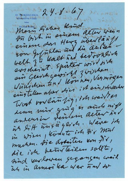 Eigenh. Brief mit U.