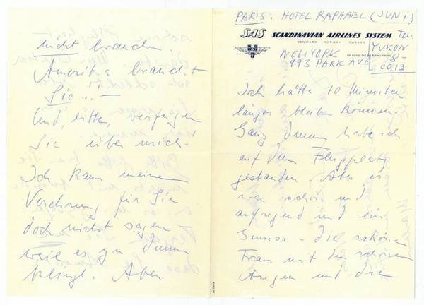 Autograph letter signed.