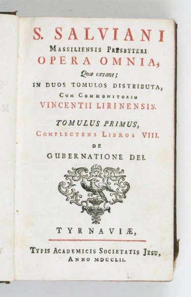Opera omnia, quae extant; in duos tomulos distributa, cum commonitorio …
