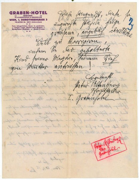 Eigenh. Brief mit U.
