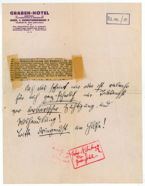 Eigenh. Brief.