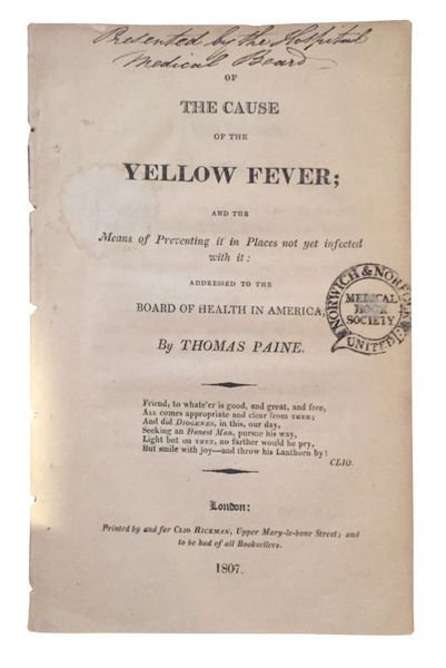 The Cause of Yellow Fever; and the Means of Preventing …
