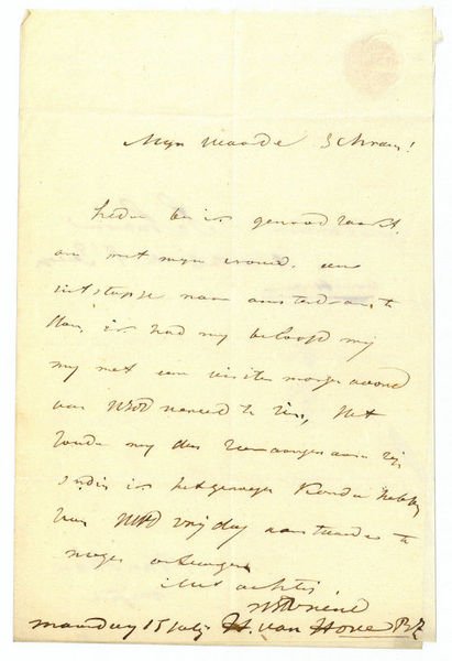 Eigenh. Brief mit U.