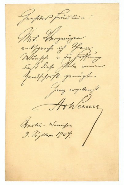 Eigenh. Brief mit U.