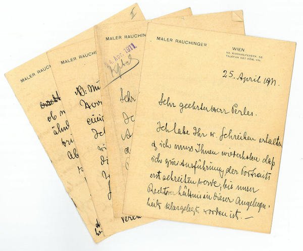 3 eigenh. Briefe mit U.