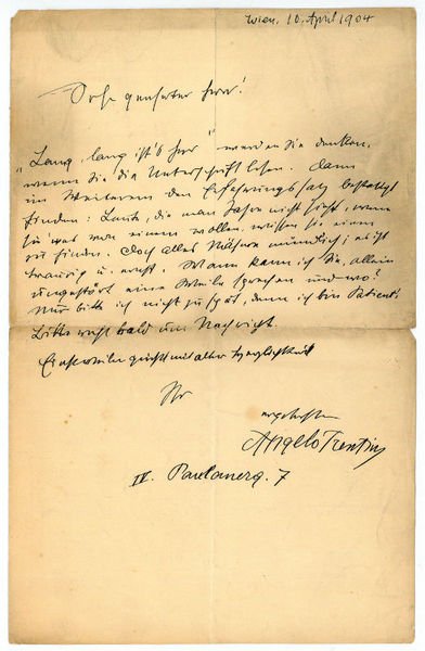 Eigenh. Brief mit U.