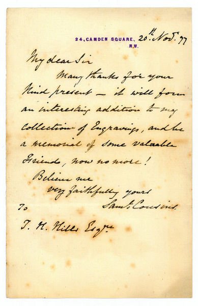 Eigenh. Brief mit U.