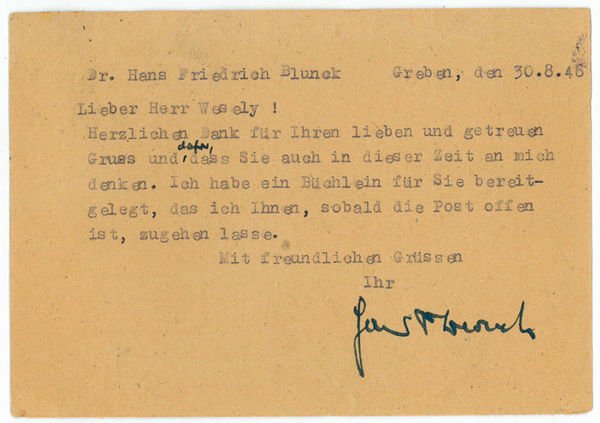 Ms. Bildpostkarte mit U.